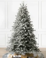 Sapin de Noël artificiel enneigé Alsacien