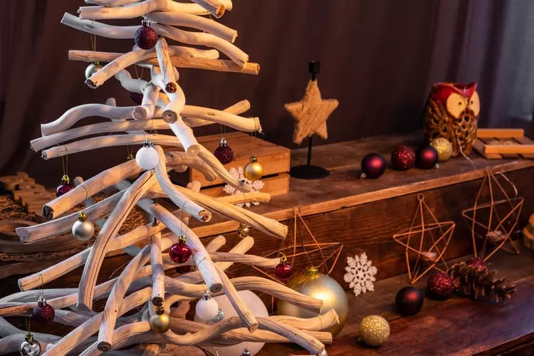 Sapin de Noël en bois